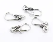 20 Pcs 25X12mm Bali S Hook Clasp Eye Clasp Antique Silver Plated atl-266