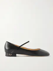 [Jennifer Chamandi] Jennifer Chamandi - Paolo 20 Leather Ballet Flats - Black - IT42 IT 42 Black