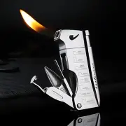 Multifunctional Tobacco Pipe & Cigar Lighter With Integrated Tools Cool Design