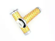 CHINESE PIT DIRT BIKE GRIP SET GOLD COOLSTER KANDI KAZUMA YAMOTO ROKETA