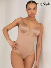 Pour Moi Nude Effortless Tummy Control Wear Your Own Bra Body Shapewear (B16288) | $113