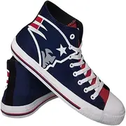 FOCO Mens NFL High Top Big Logo Canvas Sneakers Shoes