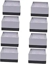 CRILSTYLEO Sturdy Bed Risers 8 Pcs Plastic Furniture Foot Pads for Bed Couch Tables and Cabinets Solution