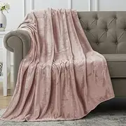 Utopia Bedding Fleece Blanket Throw Size Rose Pink 300GSM Luxury Blanket for Couch Sofa Bed Anti-Static Fuzzy Soft Blanket Microfiber (60x50 Inches)