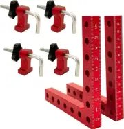 90 Degree Positioning Squares Right Angle Clamp 5.5" x 5.5" Corner Clamps(2pcs)