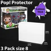 3 Pack size 8 Pop! Protector for Funko Pop! Vinyl