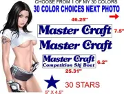 MasterCraft Competition Master Craft Boat decal boats decals 30 color choices