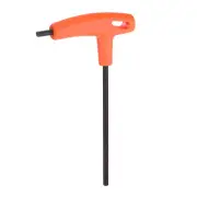 T-Handle Hex Key Wrench 5mm S2 Steel T-Key Inner Hexagon Spanner, Orange