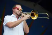 Greg Hicks of Bonerama at the 2013 New Orleans Jazz & Heritage Mus- Old Photo