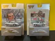 1/64 MINI GT SET OF 2 ASTON MARTIN DB5 JAMES BOND OO7 THUNDERBALL JAPANESE & REG