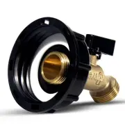 275-330 Gallon IBC Tote Water Tank Adapter 2"Coarse Thread+Water Shut-Off Bra...