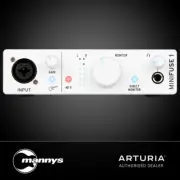 Arturia MiniFuse 1 1 In/2 Out USB 2 Interface (White)