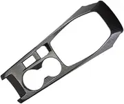 TRYOBE Central Panel Trim,Fit for Peugeot, 208 2020-2025 Water Cup Frame Decoration Cover Accessories ABS Carbon Fiber Vehicle Gear Shift Panel Sticker