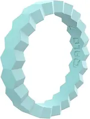 [QALO] Women's Thin Stackable Silicone Ring Collection