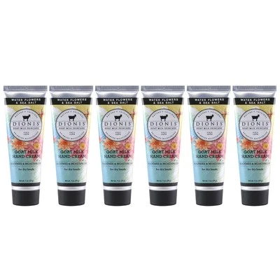 Dionis - Goat Milk Skincare Scented Hand Cream (1 oz) Set of 6, Moisturizing Lot