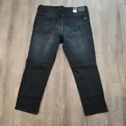 Buffalo David Bitton Jackson Straight Stretch Jeans Men Tag 40 X 30 Dark Wash
