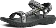 [Muboliy] Men's Sport Hiking Sandals EVA Foam Midsole Outdoor With Arch Support Beach Water Shoes