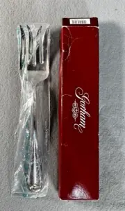 Vtg Large Cold Meat Serving Fork -- Gorham Heritage Silverplate Italy (A5)