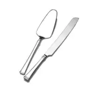 NIB Mikasa Stanton 2pc 18/10 Stainless Steel Dessert Set Pie Server & Cake Knife