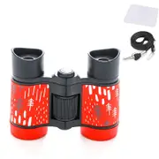 Catzon Binoculars Toy for Kids 4x30 Shock Proof Children Gifts for Outdoor Play-Red