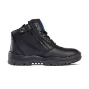 Mongrel 261020 Zipsider Safety Steel Toe Work Boots - Black Work Safety Boots -