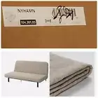 IKEA NYHAMN Slipcover Cover For Sleeper Sofa Hyllie Beige 104.381.85 - NEW