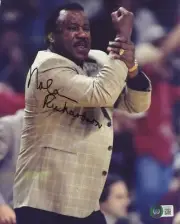 Nolan Richardson Arkansas Razorbacks HOF Coac Signed Autograph Photo BAS Beckett