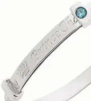 Sterling Silver Prince Charming Boy Bangle Bracelet Gift Box Baptism Baby Shower