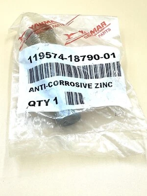 YANMAR MARINE OEM GENUINE PENCIL ANTICORROSIVE ZINC ANODE;P/N 119574-18790