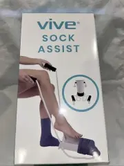 Vive Sock Aid Sock Helper Sock Puller Easy On and Off Stocking Slider NIB