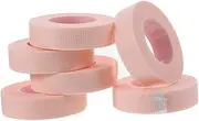 [MUSISALY] 6 Pcs Eyelash Isolation Tape Lash Tape Green Duct Tape Eyelash Extension Tools Duo Glue Grafting Eyelash Tool Double Eyelid Tape Makeup Tape Strip Lashes Wispy Pink Non-Woven Tape