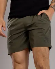 [Salty Life] Salty Life Men's Whirlwind Elastic Waist Shorts in Olive Green Size Medium M Olive Green