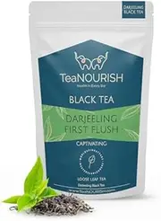 TeaNOURISH Darjeeling First Flush Black Tea | Single Estate Refreshing & Aromatic | Loose Leaf Tea | Freshly Sourced Direct From Origin - 50 g