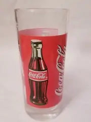 VINTAGE ORIGINAL COCA-COLA COKE RED & WHITE GLASSES 0.25 L 8.5 oz