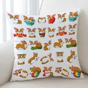 Cute and Funny Poses Dog Puppy Cushion Cover