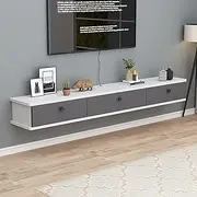 Wall Mounted TV Cabinet Wall Shelf Floating Shelf TV Stands Wall Mount Entertainment Unit Multimedia Storage Shelf TV Board TV Bracket TV Unit Display Shelf Home Décor Accents