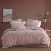 Logan and Mason Platinum Flourish Quilt Cover Set Rose