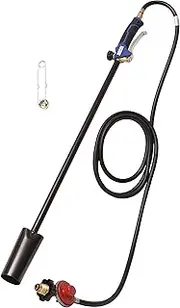 Flame King 100,000 BTU Propane Torch Kit Heavy Duty Weed Burner, 10-FT Hose Regulator Assembly, 40 inches Long