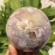 0.93kg Natural Agate Geode Ball Quartz Crystal Sphere Reiki Healing