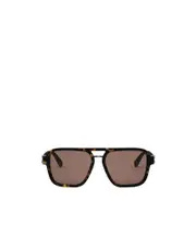 Bulgari Square Frame Sunglasses 56 Brown
