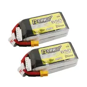 Tattu R-Line 4S 14.8V 650mAh 95C 4S1P Lipo Battery XT30 Plug for GEPRC Tern LR40 FPV Racing Drone