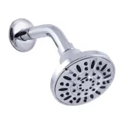 OakBrook 520 A3355CCP-WS Chrome 3 Settings Wall Mount Showerhead 1 gal.