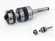 Revolving Centre MT2 Shank with 4 Jaw 70 mm Chuck Mounting for Lathe's Tailstock