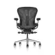 【Herman Miller】Aeron 全功能- 石墨黑鋁腳 l C SIZE l 原廠授權商世代家具(人體工學椅/辦公椅/主管椅)