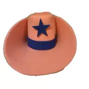 JUMBO FOAM Giant big COWBOY WESTERN OVERSIZED COSTUME HAT pink 30" 40 gallons