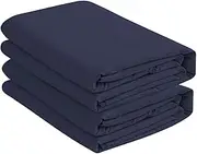Microfiber 2 Navy Twin XL Fitted Bottom Bed Sheets (2-Pack) 1800 Ultra Soft and Comfy - 15" Deep Pocket, 39" x 80" Great for Dorm Room, Hospital & Split King Adjustable Beds (Twin XL, Navy)