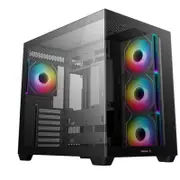 DeepCool CG530 4F ATX Case, Tempered Glass, 4 Pre-Instaled Fans, USB3.0×2、Gen2 Type-C x1 Cable