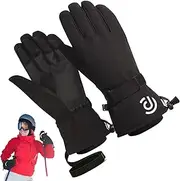 Ski Gloves Touchscreen,Waterproof Insulated Winter Gloves with Wrist Strap | Thermal Gloves for Outdoor Activity Running Cycling, Cold Weather Gloves for Men and Women Buniq