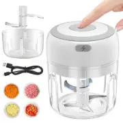 250ML Electric Garlic Chopper Meat Grinder Masher Machine Crushed Ginger Crusher