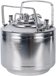 Stainless Steel 1.6 Gallon Mini Ball Lock Keg System for Small Batch Homebrewing